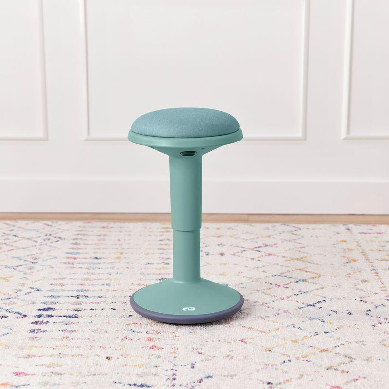 ECR4Kids Sitwell Wobble Stool with Cushion, Adjustable Height, Active Seating