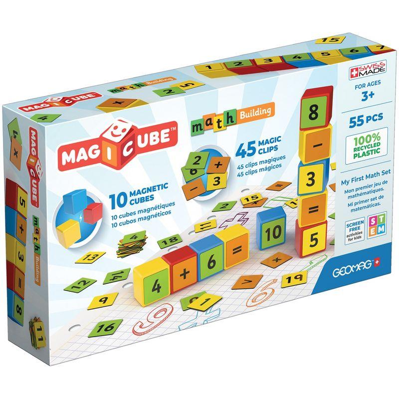 Geomag Geomag Magicube Math Building Set, Recycled, 55 Pieces
