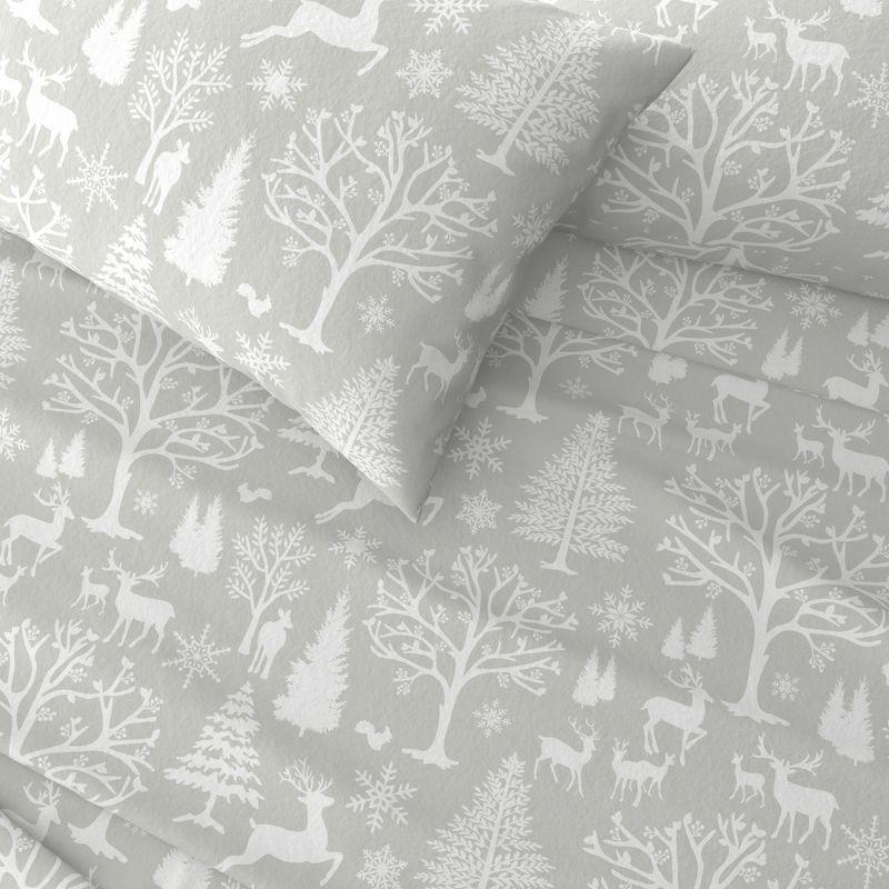 100% Cotton Outdoor Print Flannel Sheet Set - Great Bay Home