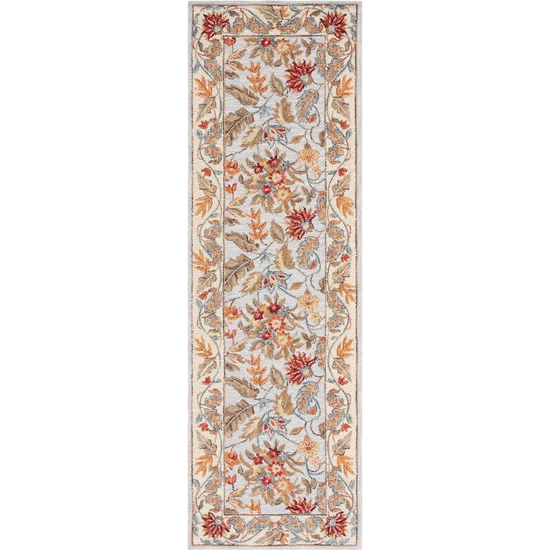 Chelsea HK141 Handmade Runner Rug - 2'6"x20' - Light Blue - Safavieh
