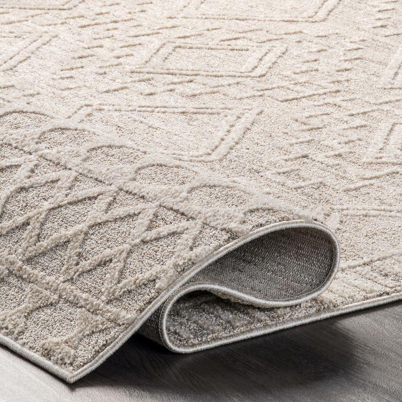 Nuloom Cameron Moroccan 8x10 Indoor Area Rug for Living Room Bedroom Dining Room Kitchen, Beige/Ivory