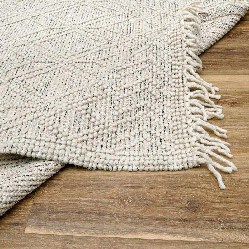 Hauteloom Ramsbury Beige Trellis Wool Rug