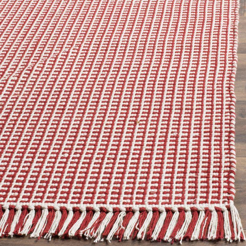 Montauk MTK340 Hand Woven Indoor Accent Rug - Ivory/Red - 4'x4' - Safavieh