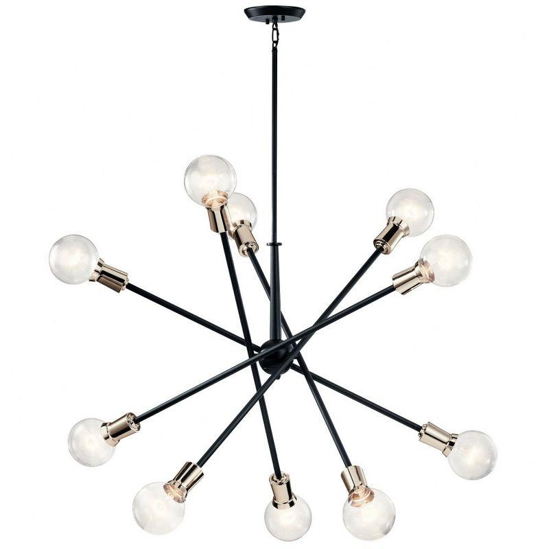 Armstrong 53.5" 10 Light Chandelier in Chrome