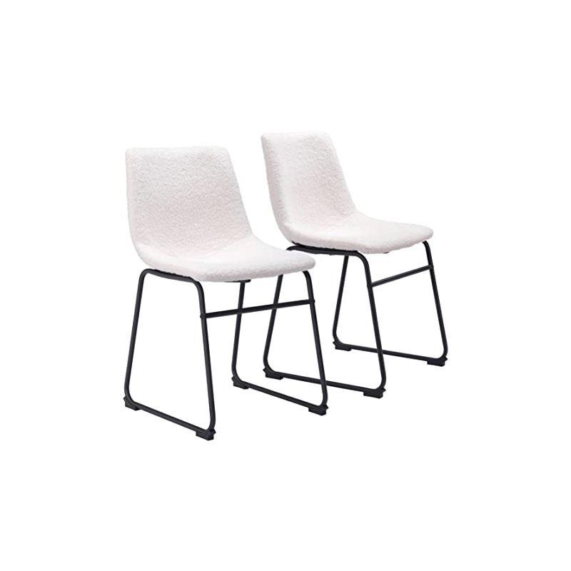 Zuo Hospitality Smart Dining Chair Ivory (Set of 2)