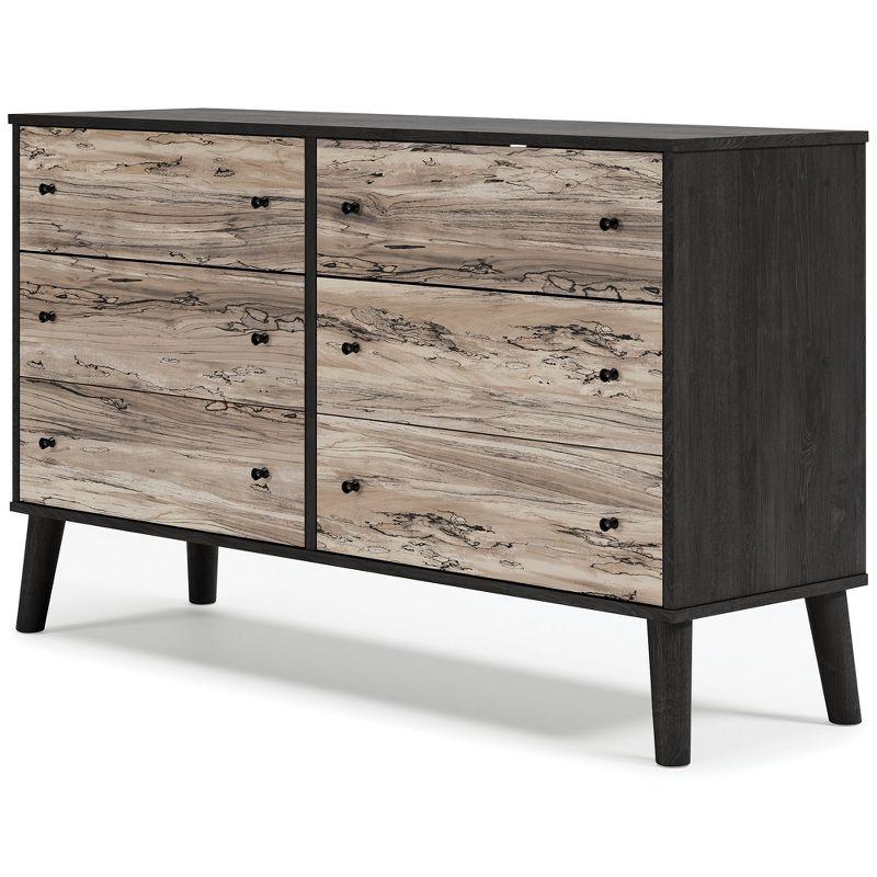 Signature Design by Ashley Contemporary Piperton Dresser, Two-tone Brown/Black