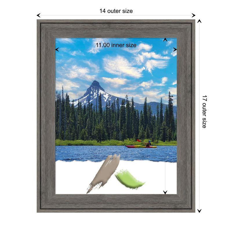 Amanti Art Regis Barnwood Narrow Wood Picture Frame