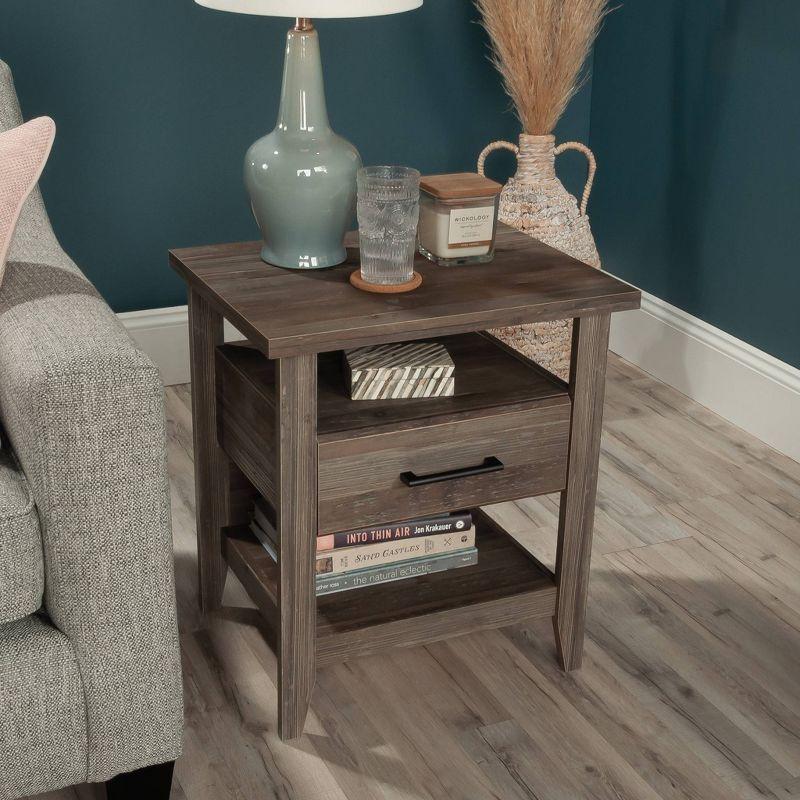 Summit Station Glacier Oak Nightstand with Open Shelves