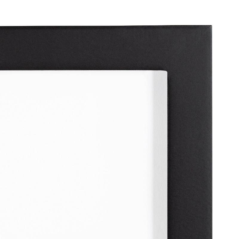 5pc Gallery Frame Box Set Transitional Black - Kate & Laurel All Things Decor: Modern MDF Wall Display, 6 Photo Capacity, Glass Glazing