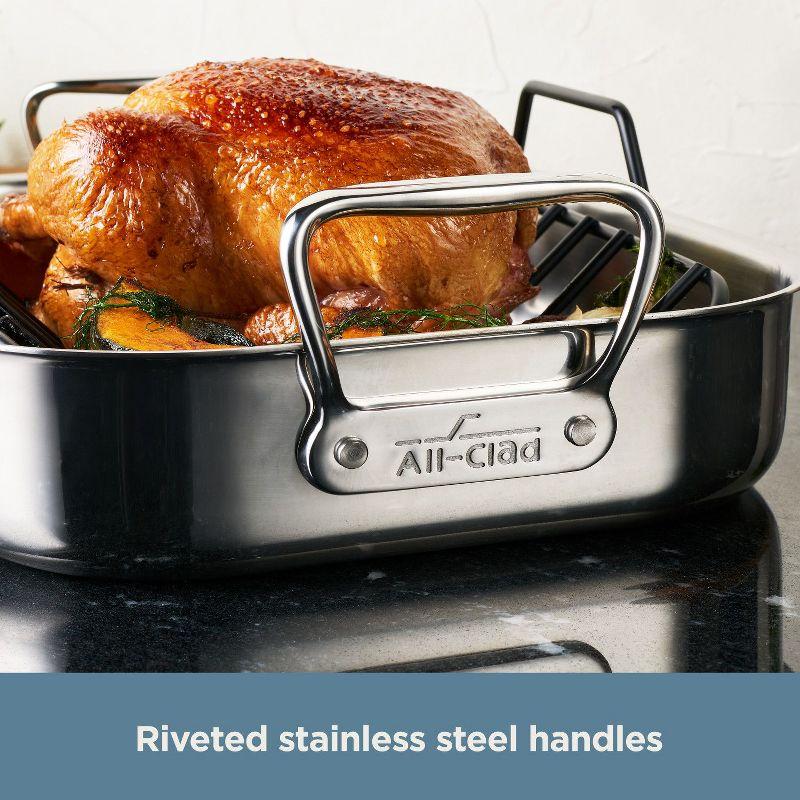 All-Clad ® Stainless Steel Large 16" Roaster with Rack