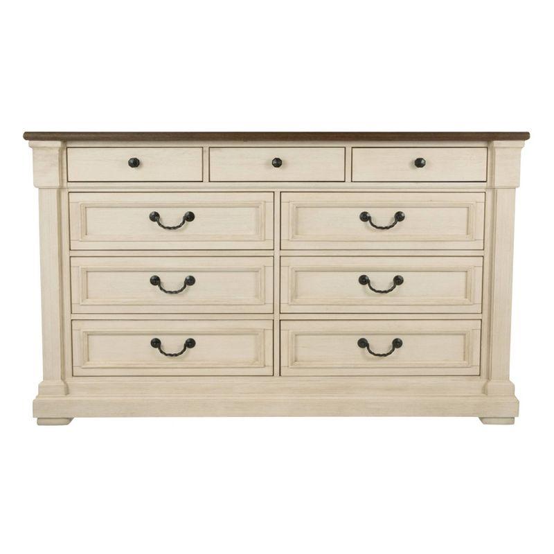 Bolanburg Dresser Antique White: 9-Drawer Storage, No Assembly - Signature Design by Ashley
