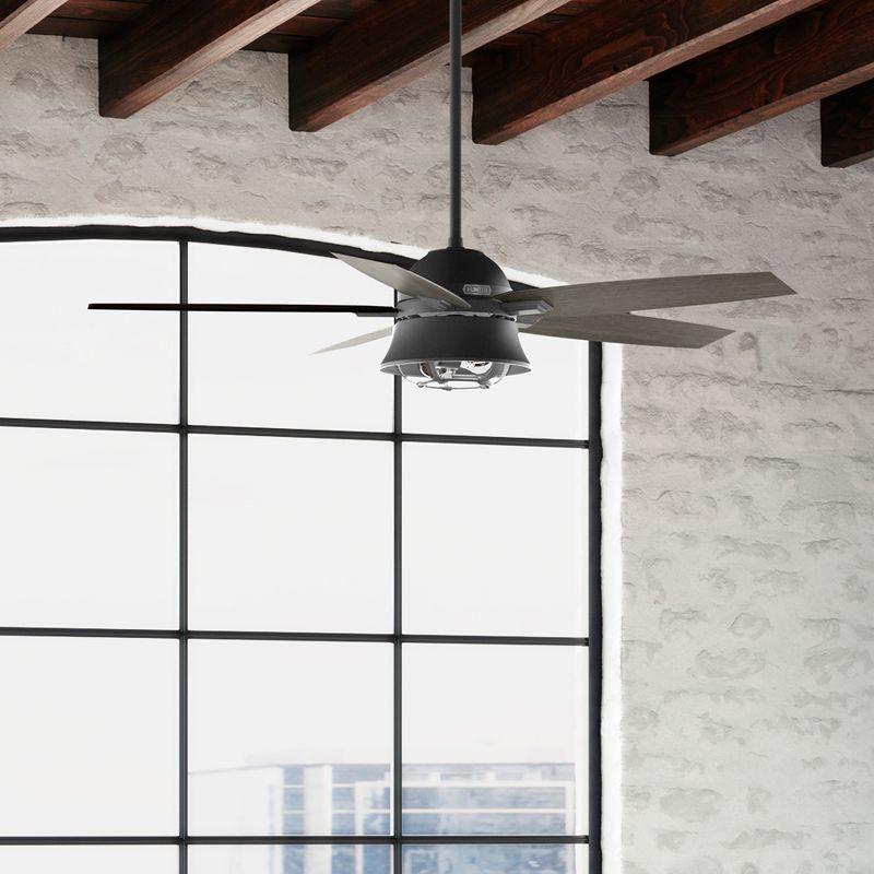 52" Hampshire 5 - Blade Ceiling Fan With LED Light Kit And Handheld Remote