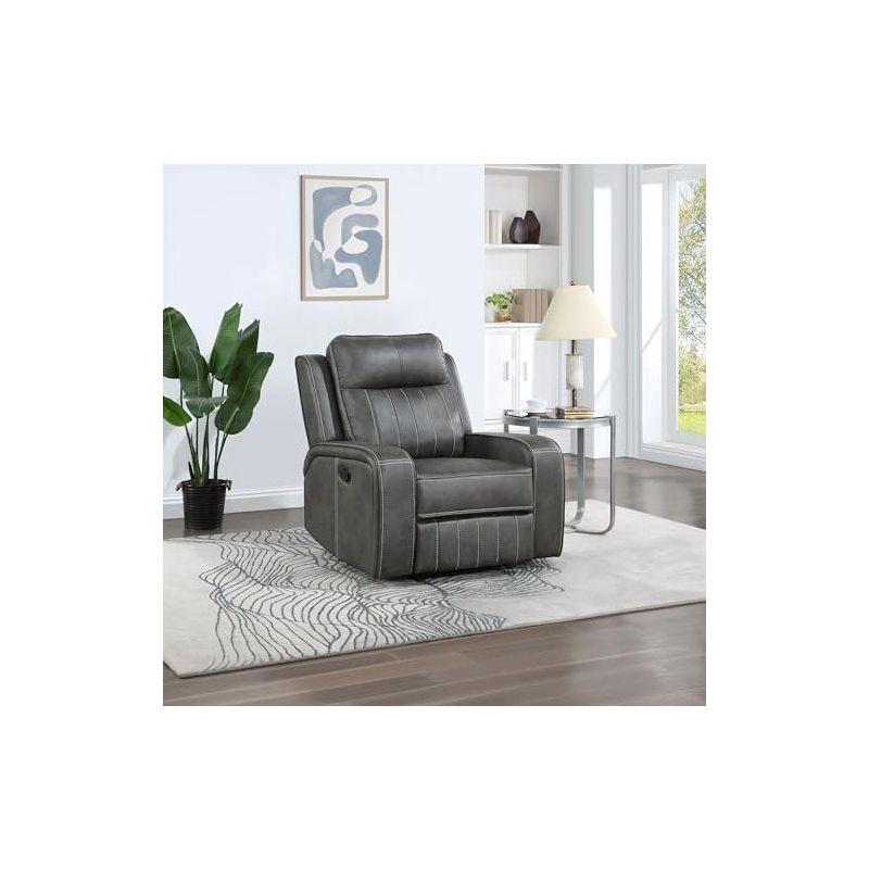 Coaster Home Furnishings Raelynn Upholstered Recliner Chair Grey