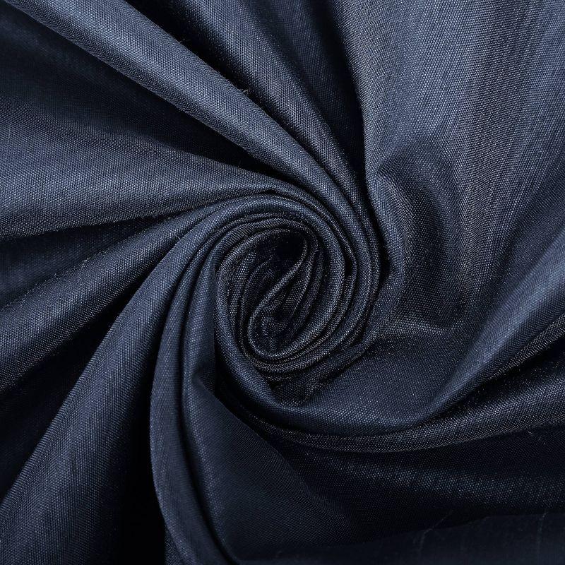 Faux Dupioni Silk Thermal Extreme 100% Blackout Back Tab Curtain Panel