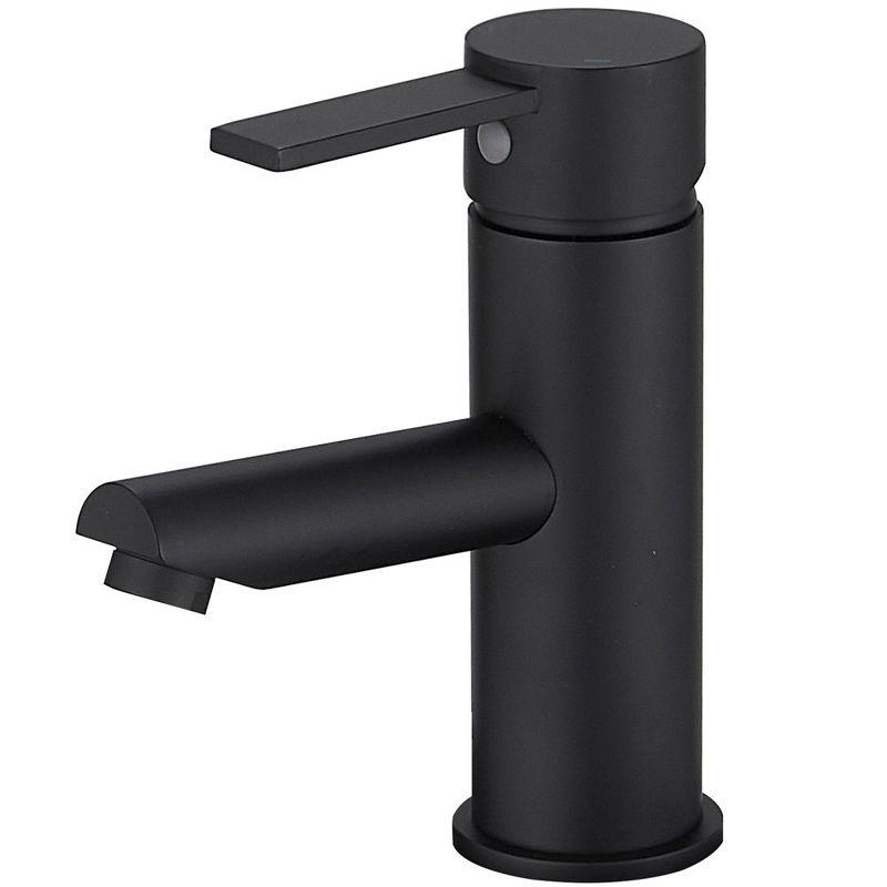 VIBRANTBATH A-96054-Black Single-Hole Single-handle Bathroom Faucet