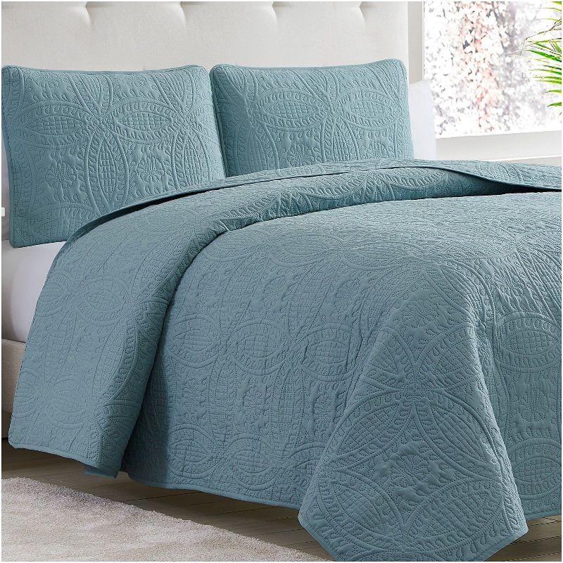 Mellanni Ultrasonic Quilted Coverlet Set