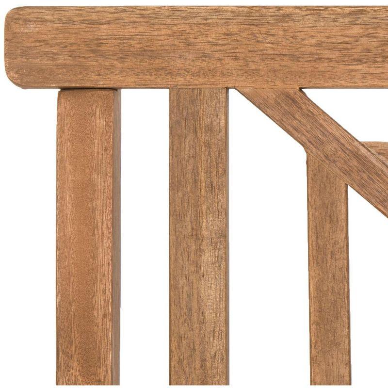 Del Mar 3 Seat Bench - Outdoor - PAT6737 - Natural/Beige - Safavieh