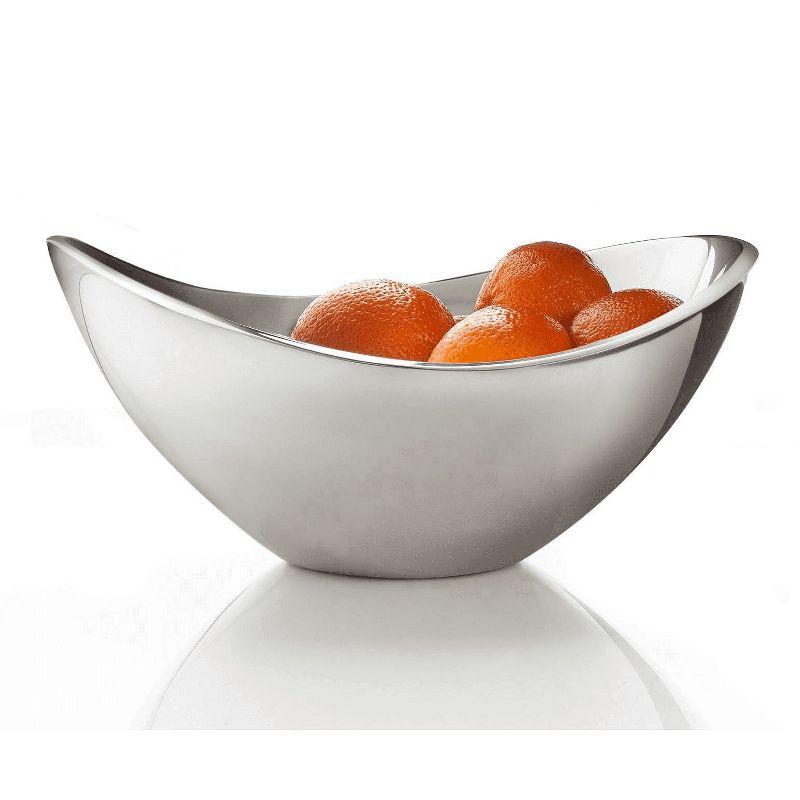 Nambe Butterfly Alloy Metal Serving Bowl, Oven Safe, Silver