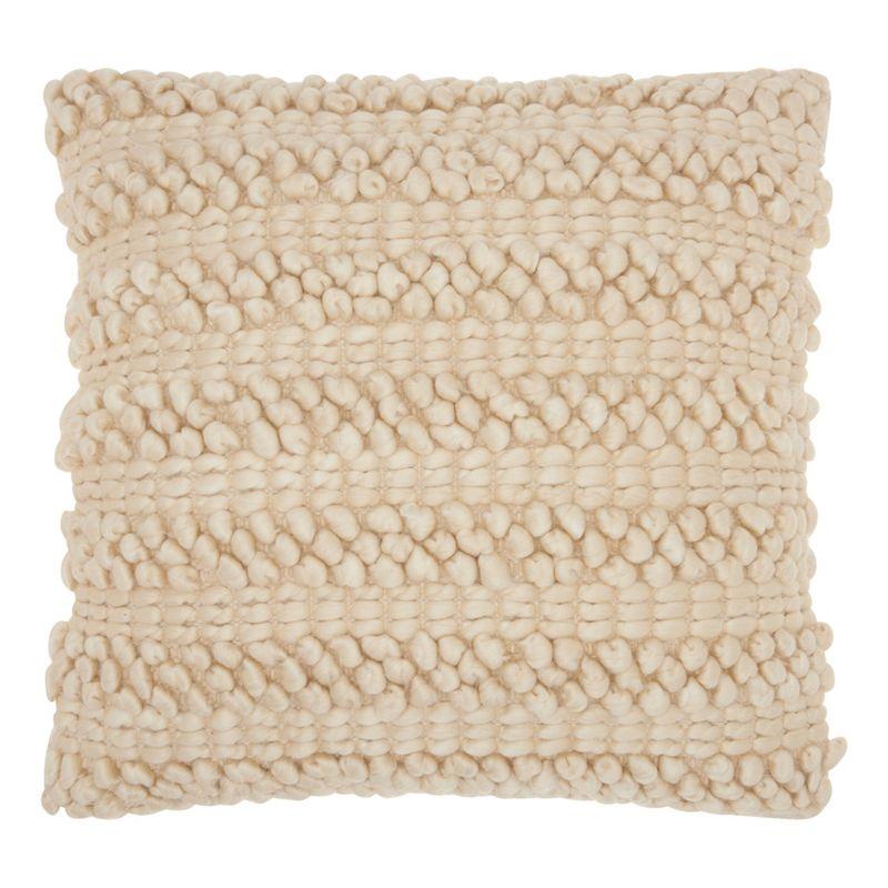 Mina Victory Striped Throw Pillow With Texture