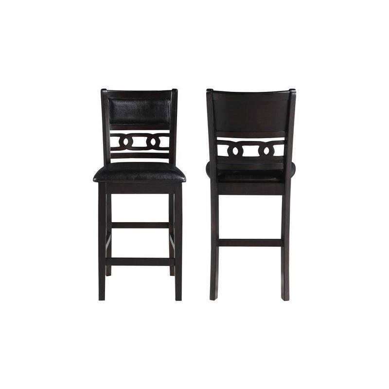 New Classic Furniture,Furniture Gia Solid Wood Counter Chairs In Ebony Black (Set Of 2)