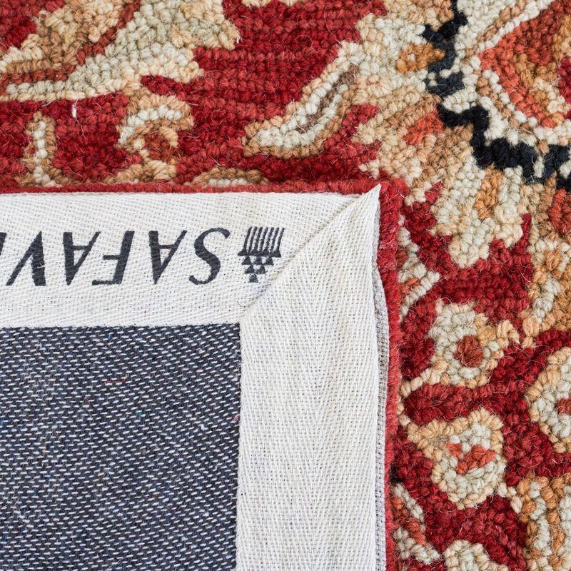 Chelsea HK157 Handmade Area Rug - 8'x10' - Red/Ivory - Safavieh