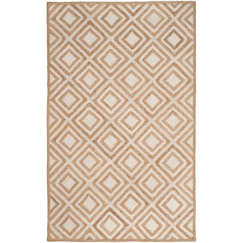 Cape Cod CAP304 Hand Woven Area Rug - Natural/Ivory - 5'x8' - Safavieh.