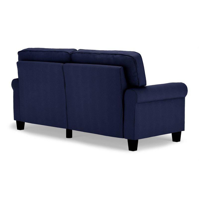 Serta Copenhagen 73" Rolled Arm Sofa, Easy Care Fabric, Soft Pillow Back, Pocket Coil Seat Cushions