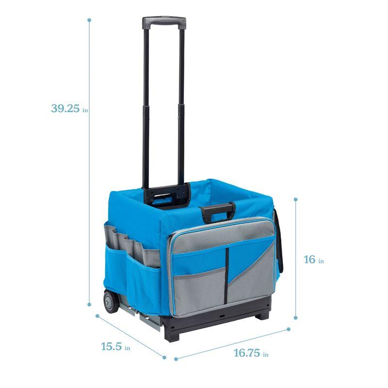 ECR4Kids MemoryStor Universal Rolling Cart and Organizer Bag Set