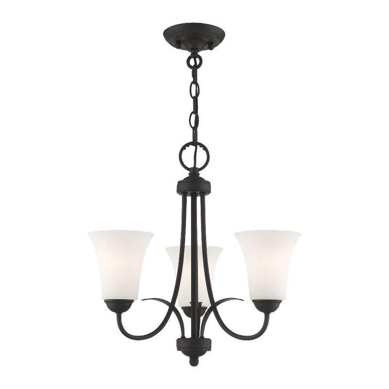 Livex Lighting Ridgedale 3 - Light Flush Mount in  Black