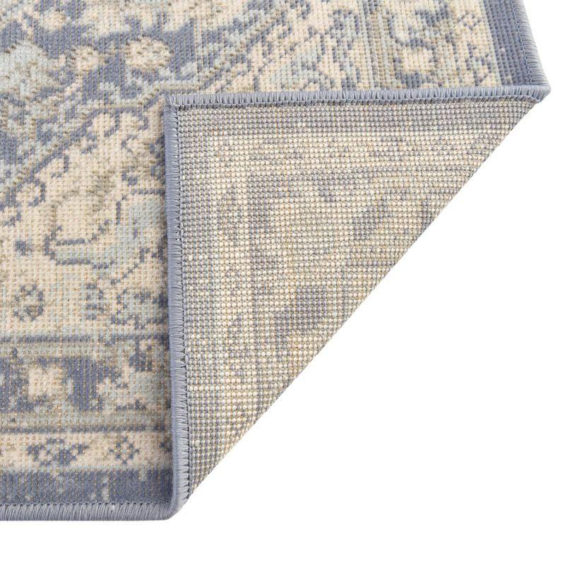Unique Loom Whitney Collection Area Rug - Milano (2' 7" x 12' Runner French Blue/Ivory)