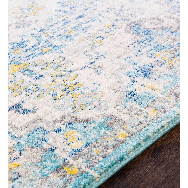 Livabliss 7'10"x10'3" Abby Traditional Rugs Cream/Charcoal: Medium Pile, Fade & Stain-Resistant, Indoor Use