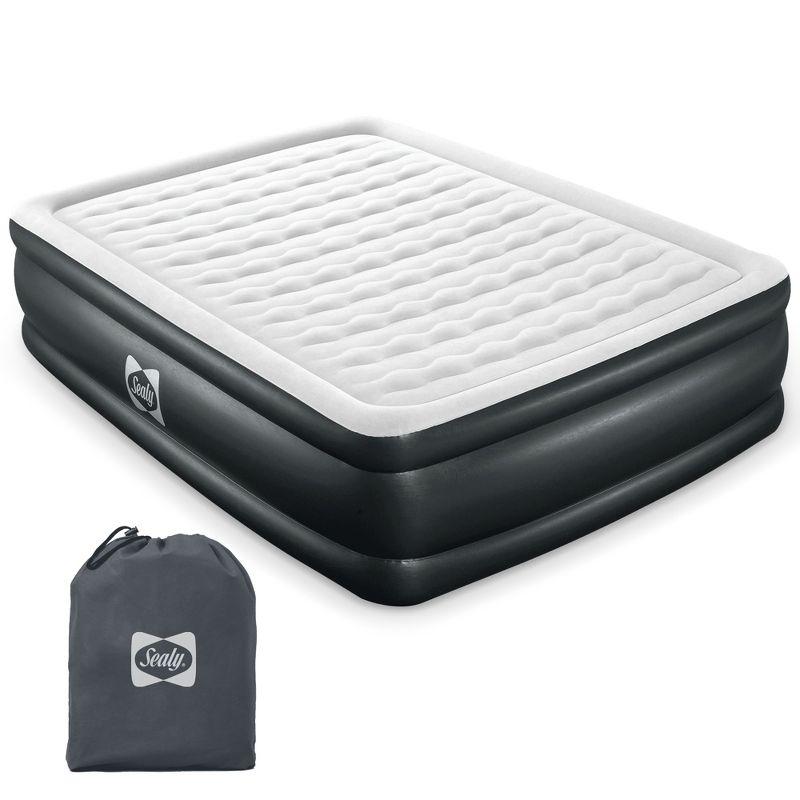 Bestway Sealy Tritech Inflatable Air Mattress Bed Queen 20" with Built-In AC Pump & Bag