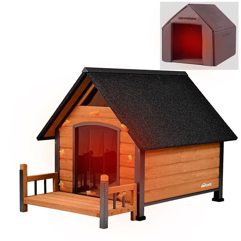 Aivituvin Wood Insulated Dog House