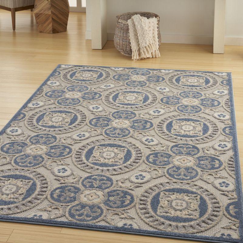 Nourison Aloha Contemporary Medallion Outdoor Rug