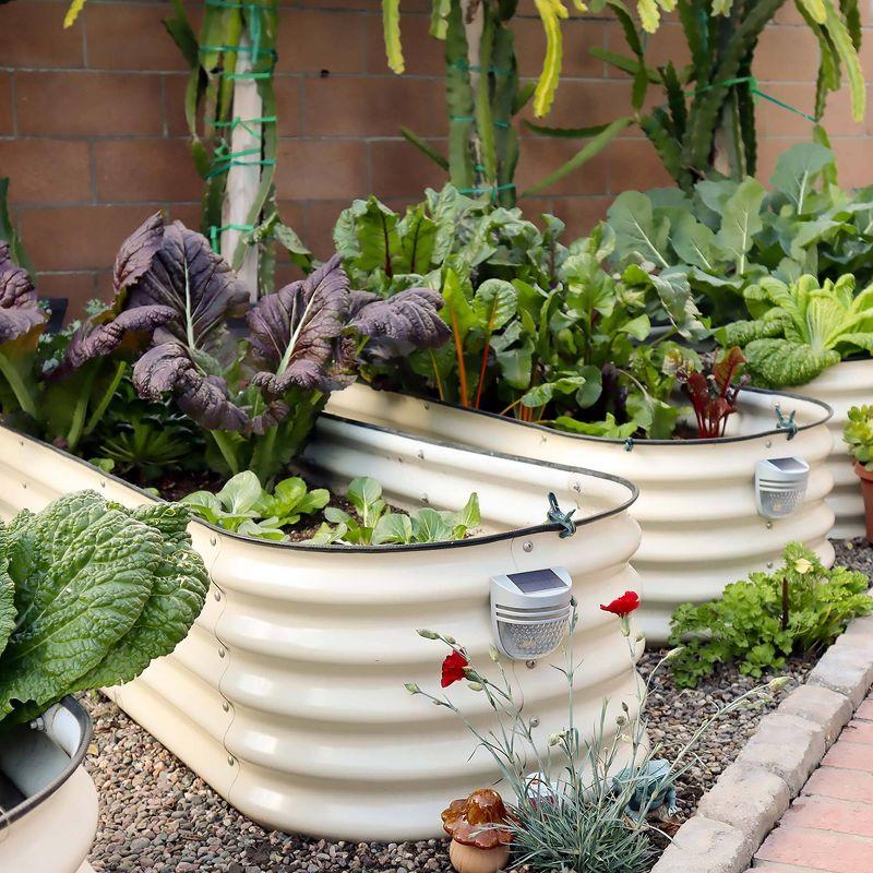 17" Tall 9 In 1 Modular Metal Outdoor Raised Garden Bed
