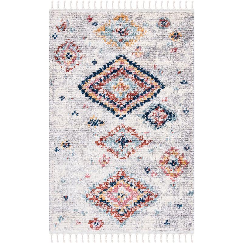 Morocco MRC954 Power Loomed Area Rug - Ivory/Multi - 4'x6' - Safavieh.