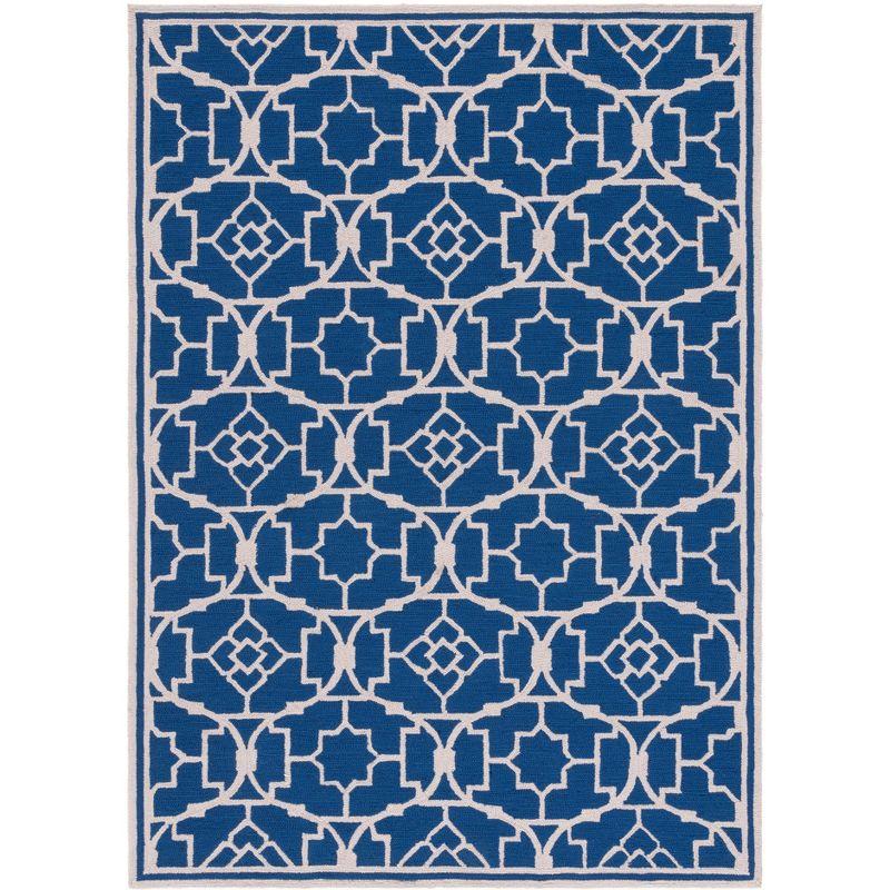 Four Seasons FRS397 Hand Hooked Accent Rug - Navy/Ivory - 2'3"x3'9" - Safavieh.