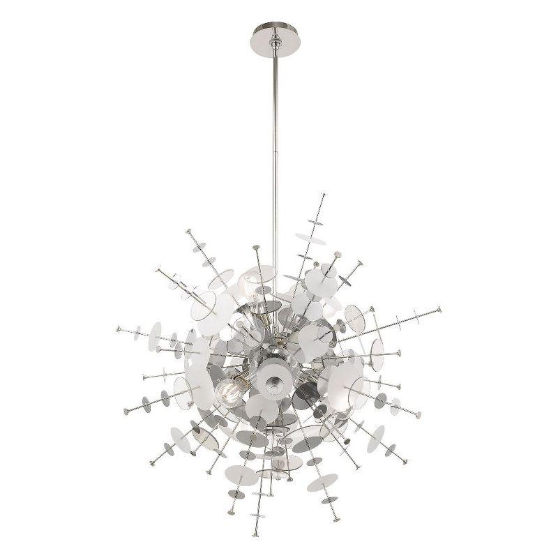 Livex Lighting Circulo 6 - Light Chandelier in  Polished Chrome