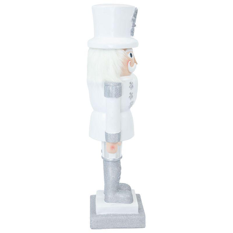 Sunnydaze 37" Sterling the Silver Christmas Nutcracker Statue - 2Pk