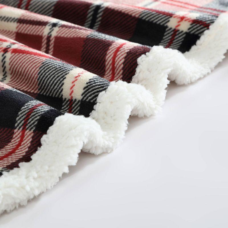 Eddie Bauer Printed Plush Fleece/Sherpa Throw Blankets