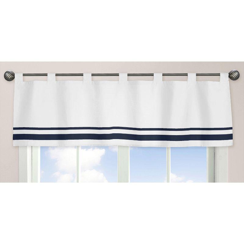 Hotel Curtain Striped Cotton Tailored 54" Window Valance