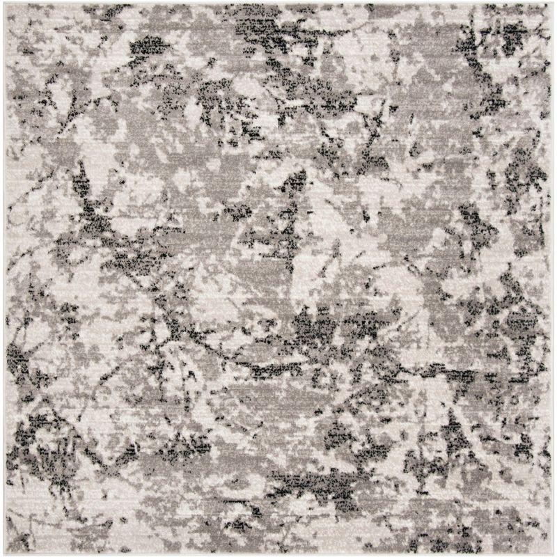 Skyler SKY186 Power Loomed Indoor Area Rug - Grey/Ivory - 6'7"x6'7" - Safavieh