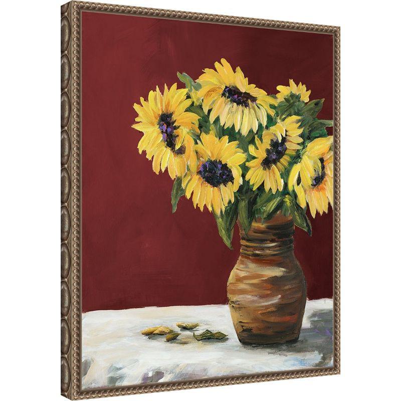 Amanti Art Sunflowers by Julie Derice Framed Canvas Wall Art