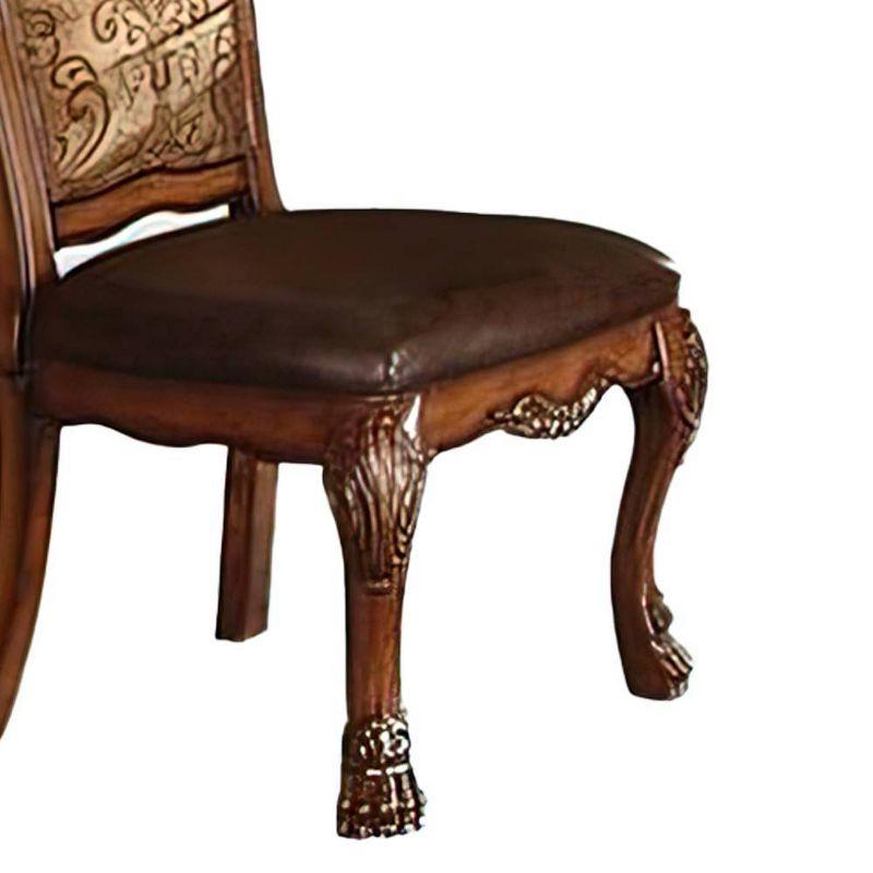 Dresden Faux Leather Upholstered Side Chair