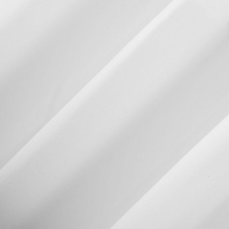 96"x40" Lindstrom Textured Draft Shield Fleece Insulated Energy Saving Grommet Top Room Darkening Curtain Panel White - No. 918