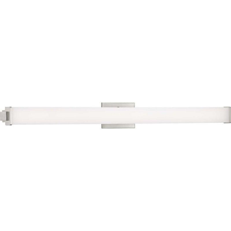 Progress Lighting Phase 2.1 1-Light LED Brushed Nickel Linear Bath Light with Acrylic Shade