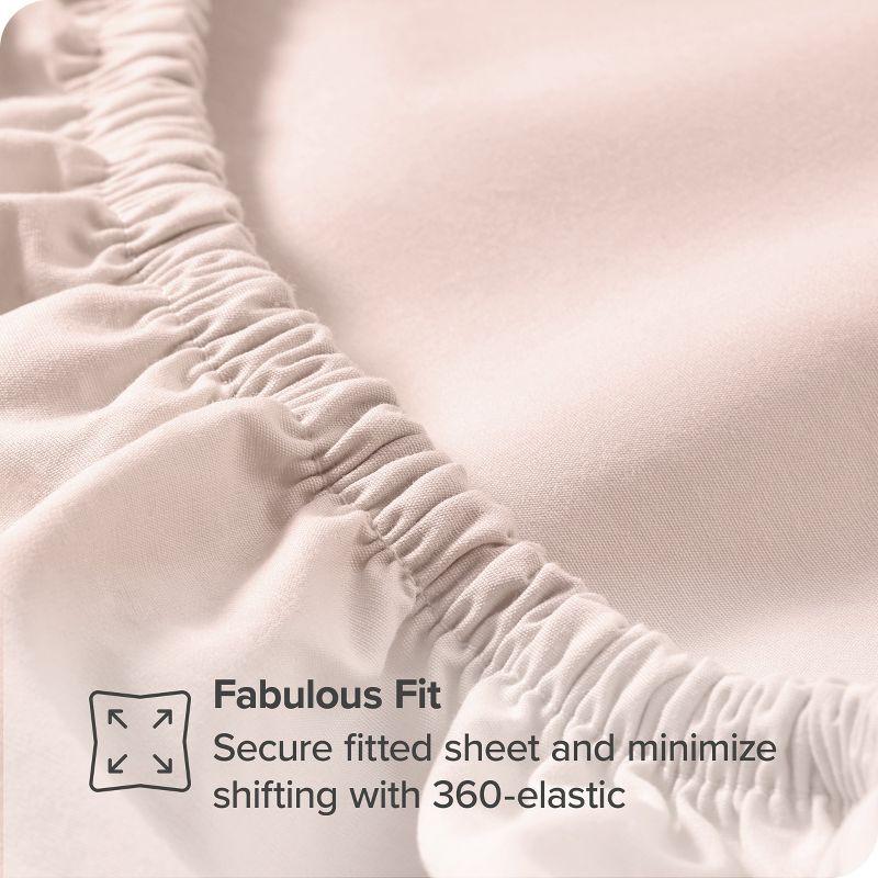 Bare Home 100% Cotton Percale Sheet Set