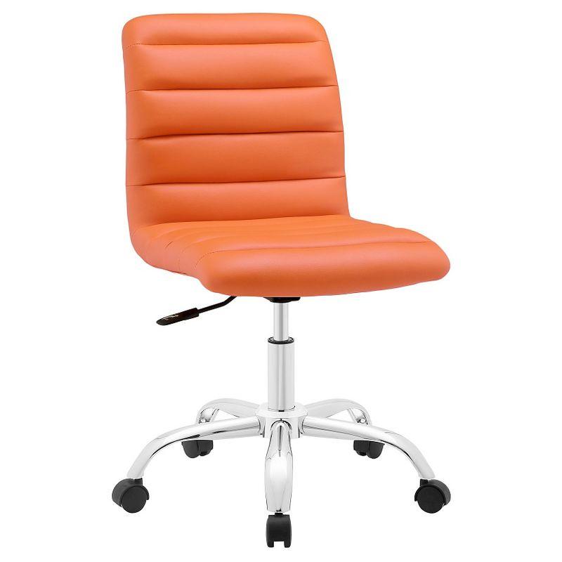 Ripple Armless Mid Back Vinyl Office Chair by Modway