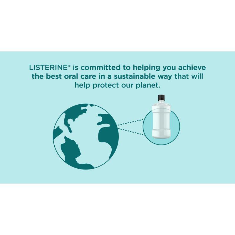 Listerine Zero Alcohol Antiseptic Mouthwash for Bad Breath and Plaque - Cool Mint - 33.8 fl oz