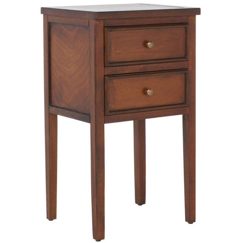 Toby Accent Table with Storage Drawers  - Safavieh